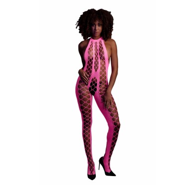 Bodystocking with Halterneck - Pink - XS/XL